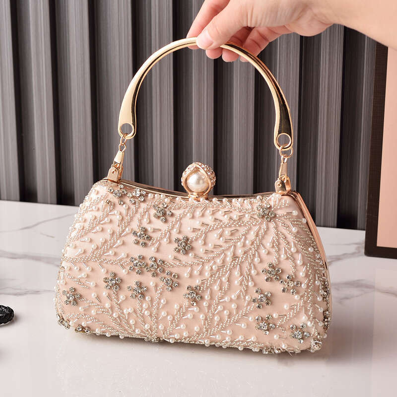 Dinner Bag Ladies Banquet Heavy Industry Pearl Embroidery Cheongsam Bag Annual Meeting Wedding Bridal Handbag Party Bag KQ