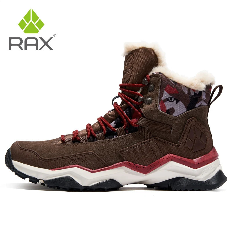 RAX Men Hiking Shoes Mid-top Waterproof Outdoor Sneaker Men Leather Trekking Boots Trail Camping Climbing Hunting Sneakers Women 250421