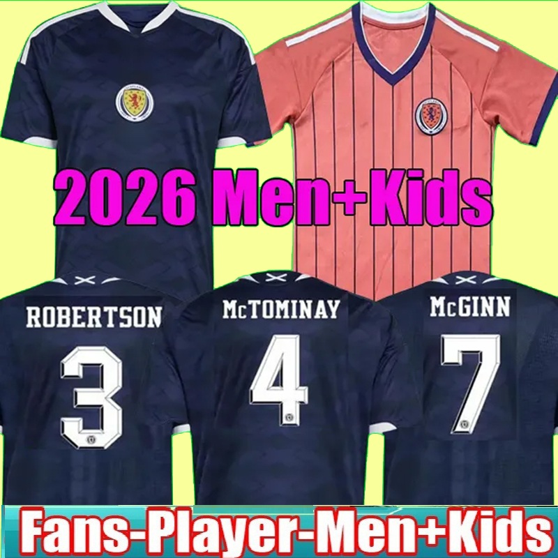 S-4XL 2026 Scotland Soccer Jerseys home TIERNEY ROBERTSON football shirt CHRISTIE McGREGOR McGINN McKENNA AWAY men kids kit