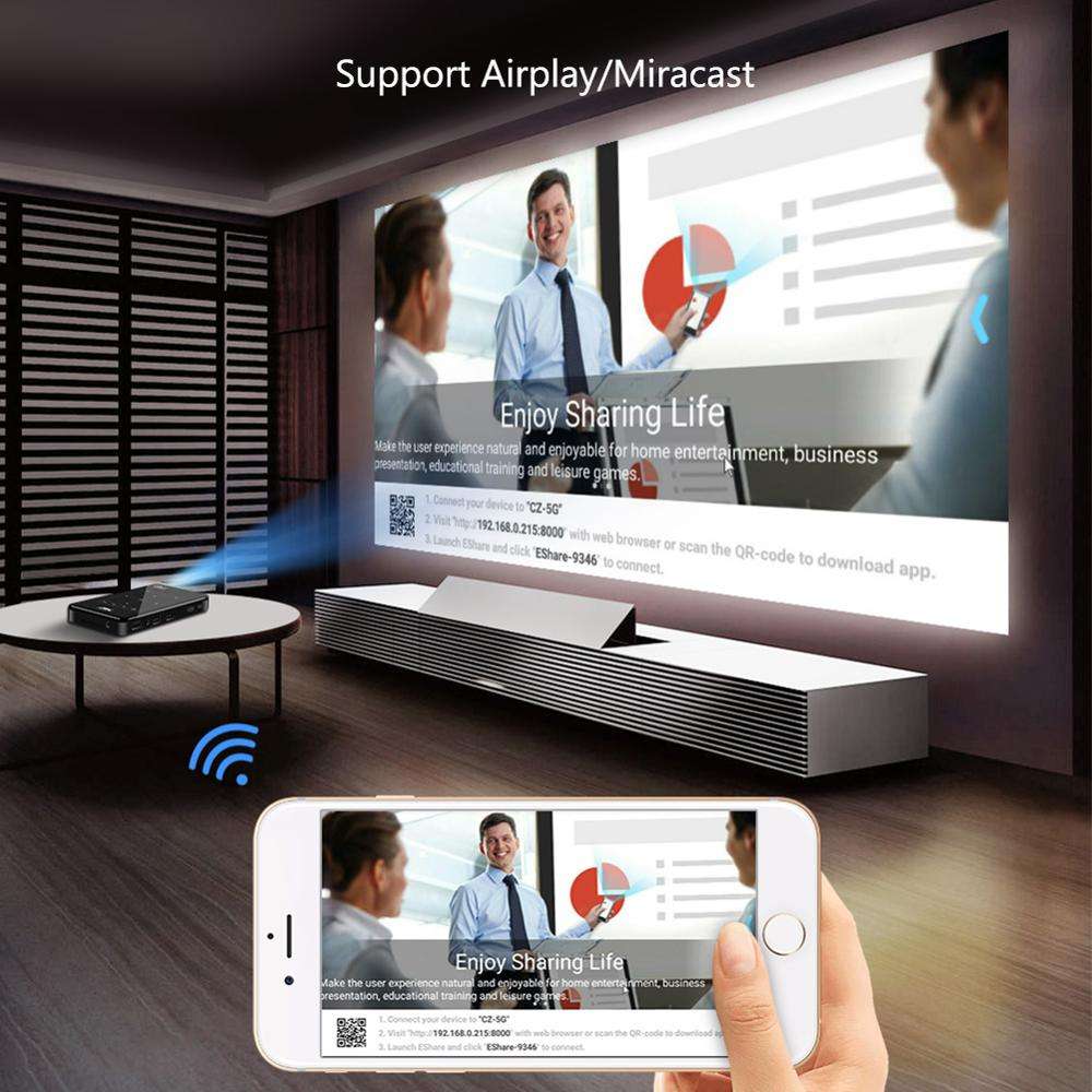 P9Ii 2Nd Generation 1080P Projector 4K High-Definition Dlp Mini Smart Micro Projector Portable Home Pocket Hd Tv Handheld Cinema