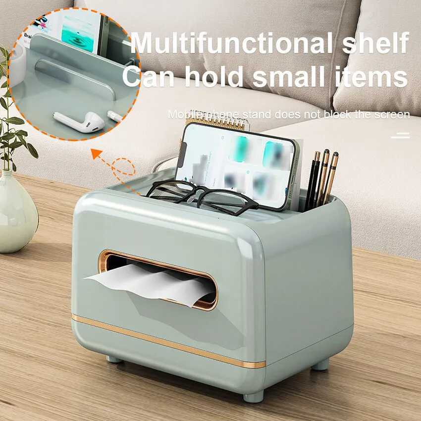 Desktop Tissue Box Removable Slight Luxury Decorative Handkerchief Case Paper Storage Box Home Office Car Nordic Plastic HolderM251124
