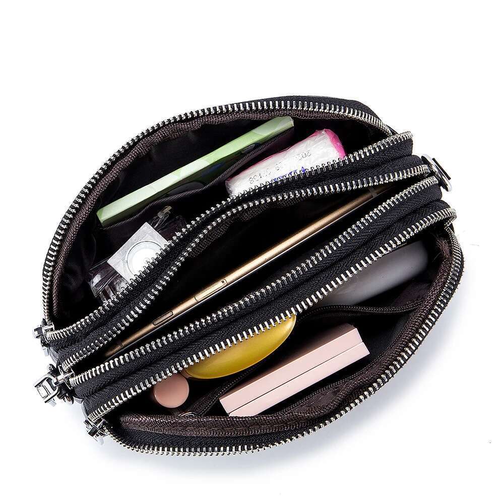 Designer Bag Real Leather Women Fashion Shoulder Bag Mini Cross Messenger Bags Female Small Purse Three Zipper Pockets Design Handbag