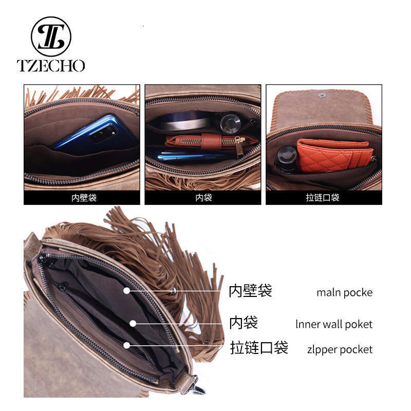 Bohemian ethnic chic Su crossbody shoulder PU leather phone women's bag