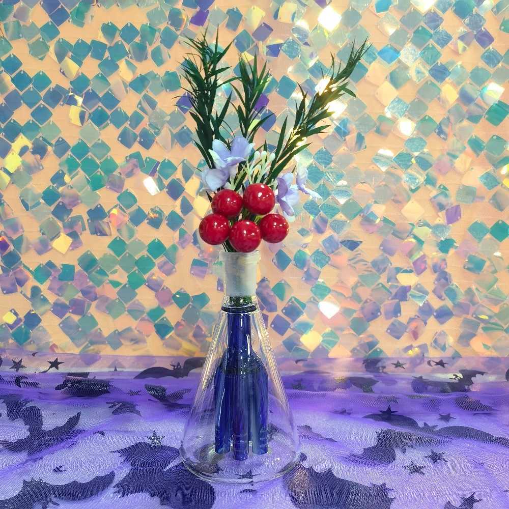 Portable Handmade Glass Vase - Thickened Borosilicate Glass Art - 14mm Perc Ash Catcher C251124