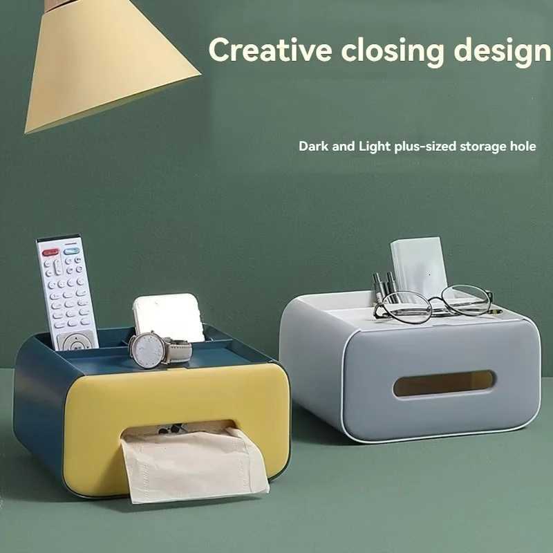 1Pc/Desktop Tissue Box Tissue Holder for Home Use Living Room Coffee Table Creative Multifunctional Storage BoxM251124