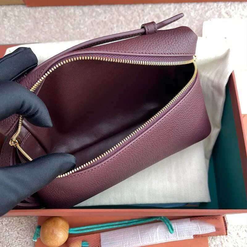 designer bag Customized Cross-Border Lugs Box Handbag Single Shoulder Slant Carry LyBagsee Pattern Leather Bag Versatile Neutral Minimalist St