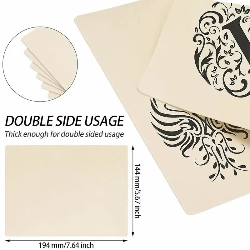 3/5/10/15/20pcs Permanent Makeup Tattoo Practice Skins Blank Tattoo Practice Fake Skins Double Sided 15x20cm 250422