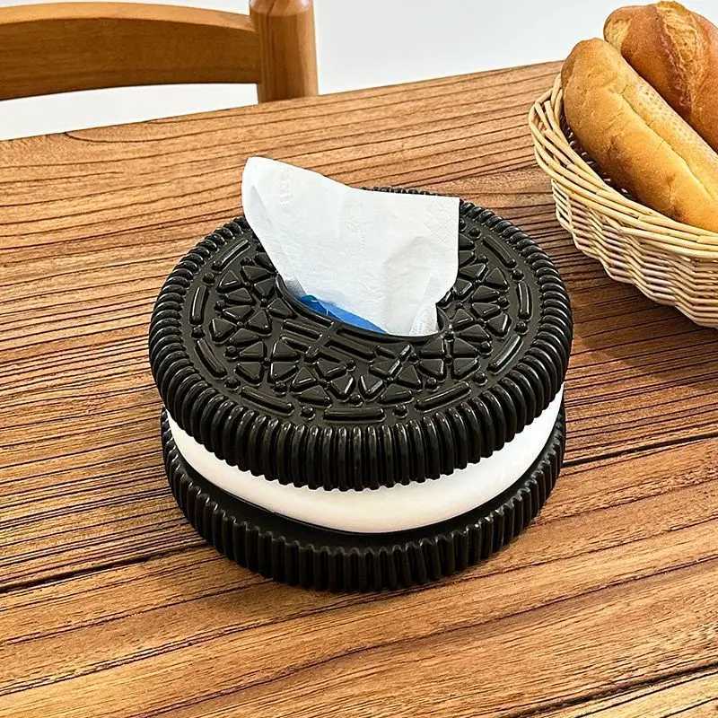 Creative Oreo Tissue Box with A and High-end Design Suitable for Both Home and Car Use and Practical DecorationM251124