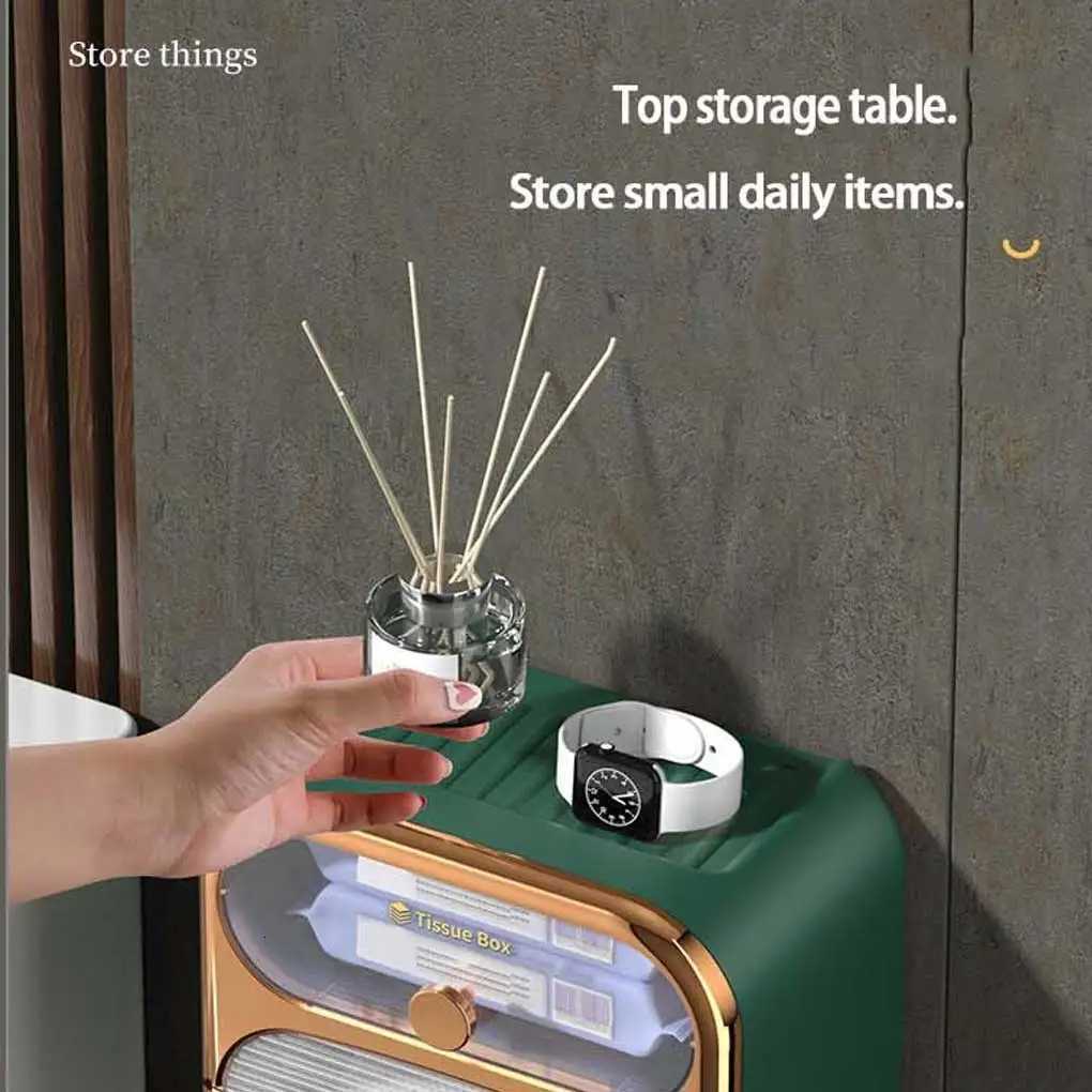 Tissues Box Wall Napkin Case Container Household Multifunctional Paper Towel Holder Hanging Dispenser White TypeM251124