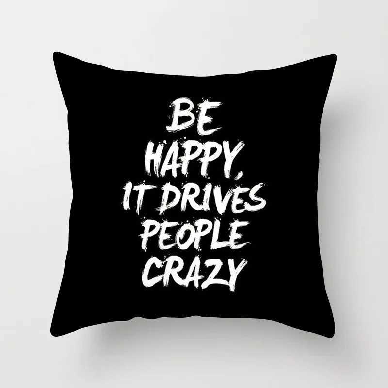 European-Style Black and White Geometry Portrait Pillow Cover Living Room Sofa Waist Support Office Bed Head Pillow 60x60 G251124