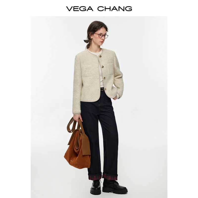 Vega Chang New Winter Womens Short Wool Blend Coat with a Sense of Sophistication J251124
