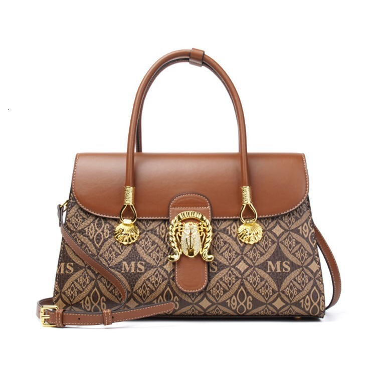 Massa Tote With Large Capacity And High-End Feel, Autumn New Vintage Single Shoulder Handbag, Crossbody Bag, Women's Bag