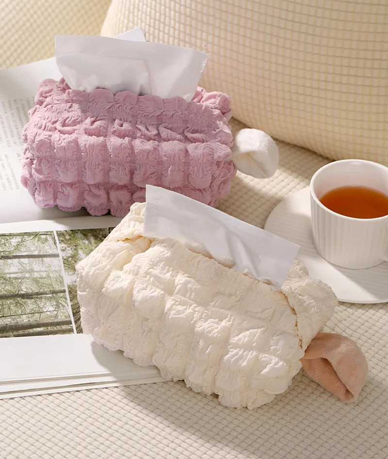 Korean Style Tissue Boxes Cute Tissue Storage Box for Home Decor Hanging Toilet Paper Container Girl GiftM251124