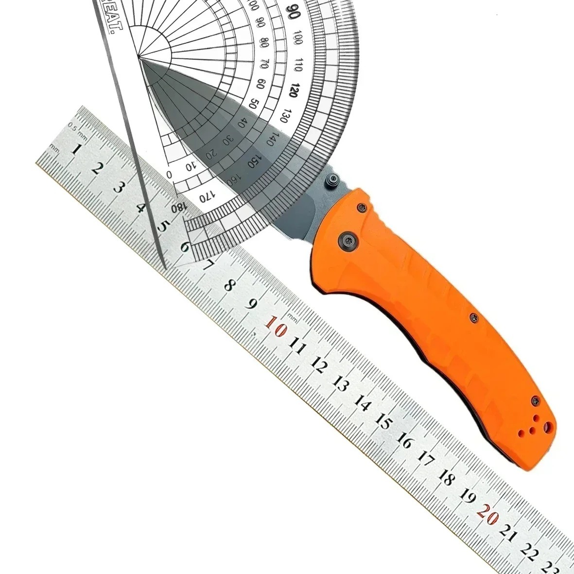 Multi-functional BM980 Outdoor Knife, Stainless Steel Folding Blade Knife, for Outdoor Adventure, Rescue, Hunting, Multitools