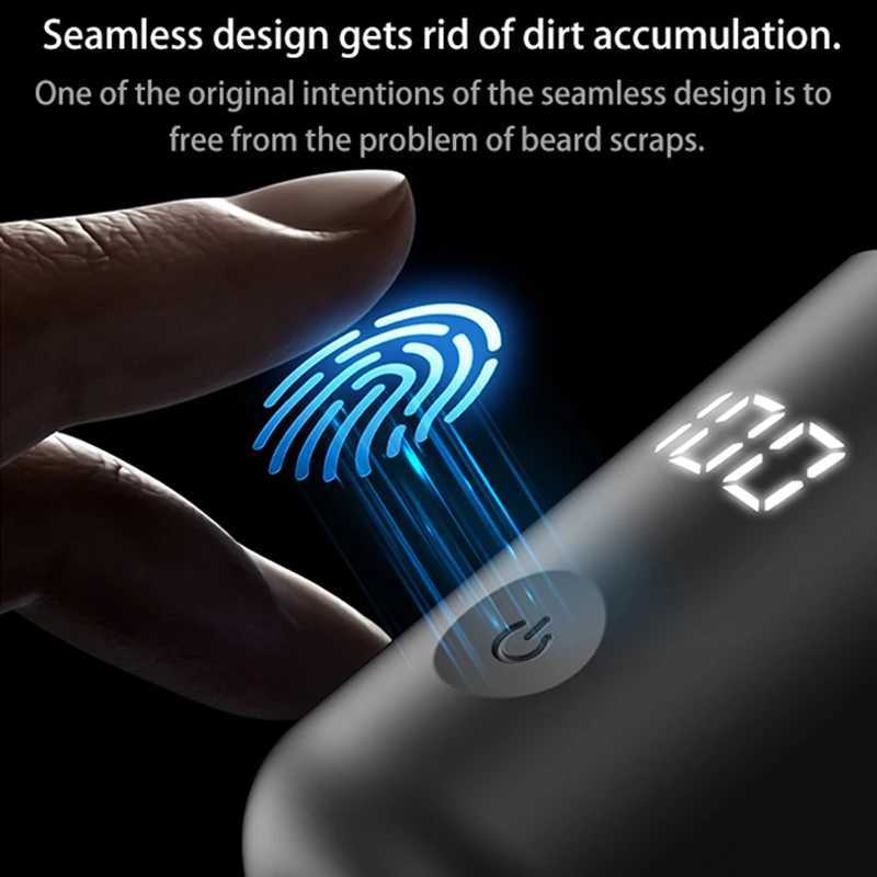 Mini Electric Shaver Led Digital Display Men Rechargeable Type-c Charging Car Portable Shaver Men Women Home Razor L251124