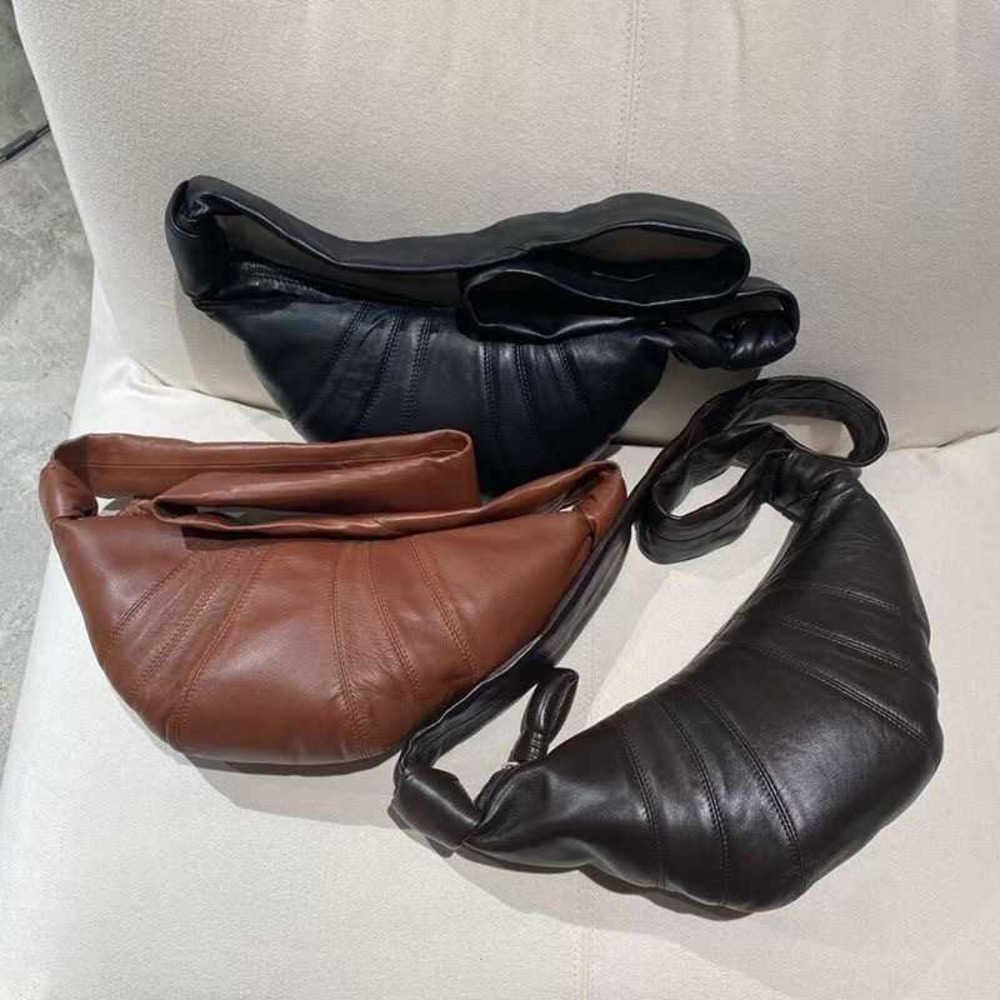 Shoulder Bags Evening Lemaire Cow Horn Bun Kesong Sheepskin One Oblique Span Dumpling Small Leather Underarm French Stick 221011