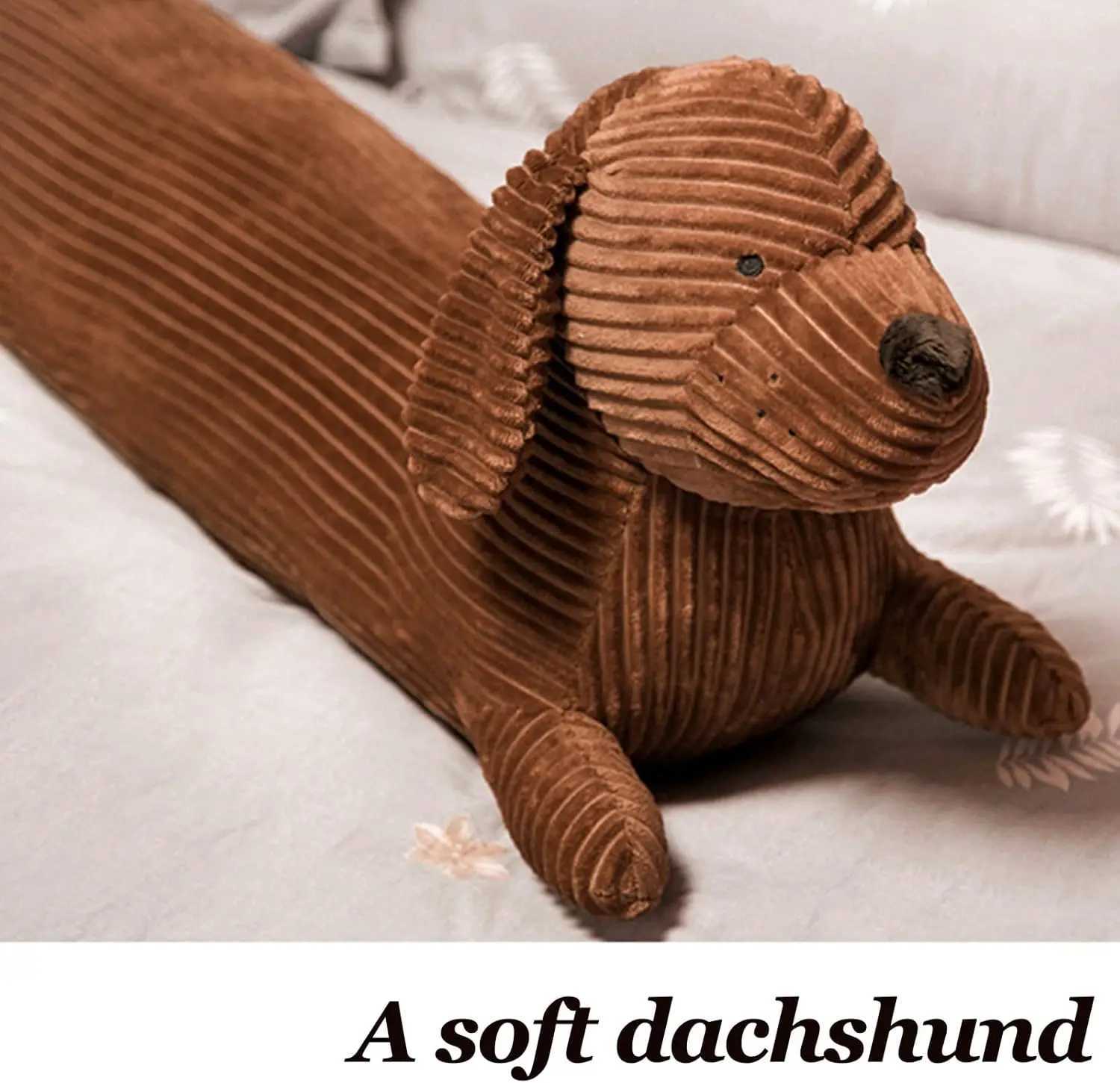 1pc Dachshund dog Plush throw Pillow Soft and Durable Faux Fur Throwing sofa Pillow Cushion Dachshund Animal G251124