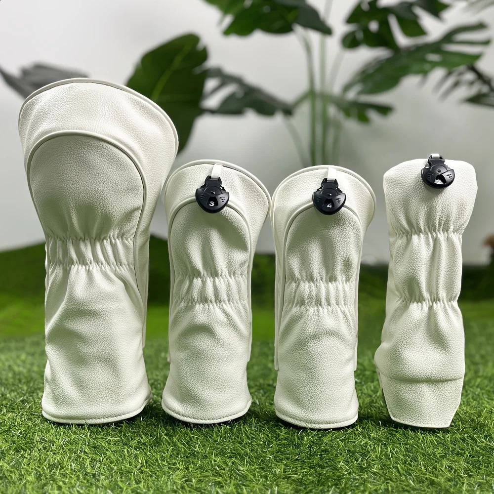 white abstract tiger golf club head cover Durable waterproof safe golf accessory club protection cover providing the be 250423