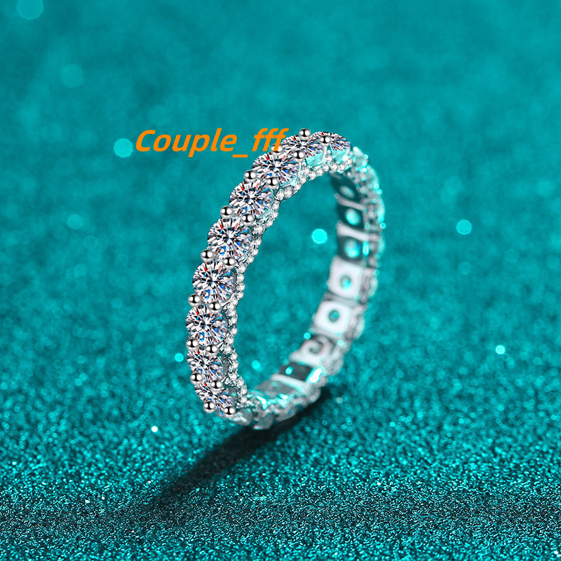 Fashion Jewelry Baguette Moissanite Ring S925 Sterling Silver Engagement Ring for Women