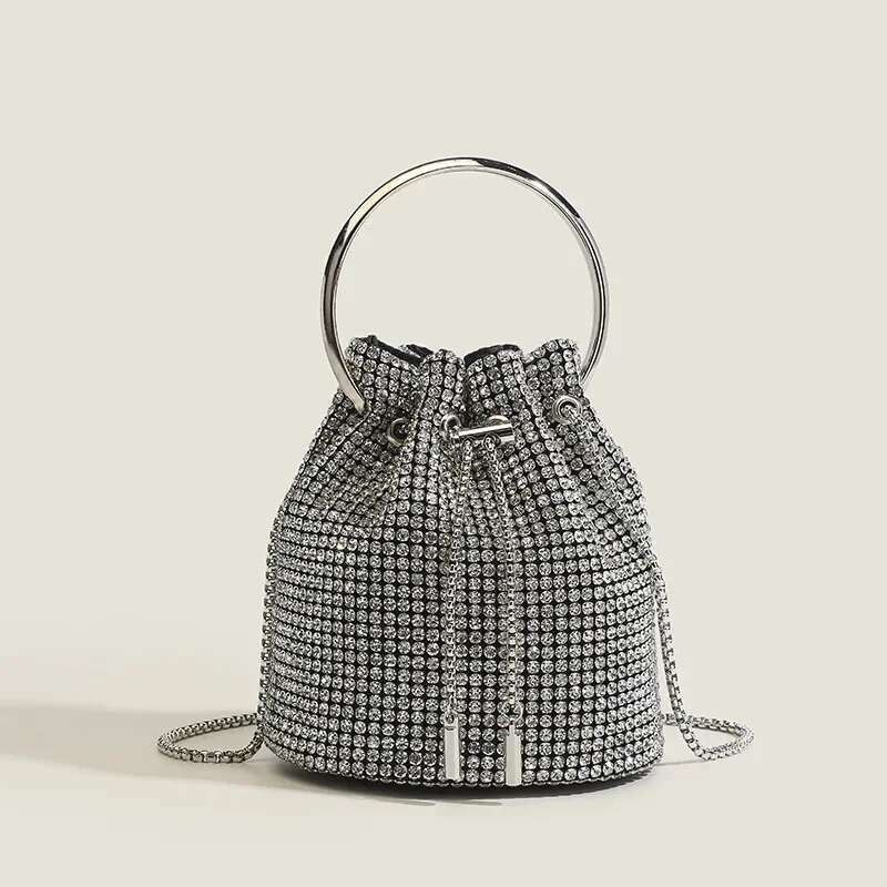 Designer Bag 2025 New Bucket Women's Crossbody Shoulder Bag Fringed Design Collapsible Chain Handbag Hot Selling Item Luxury Bag
