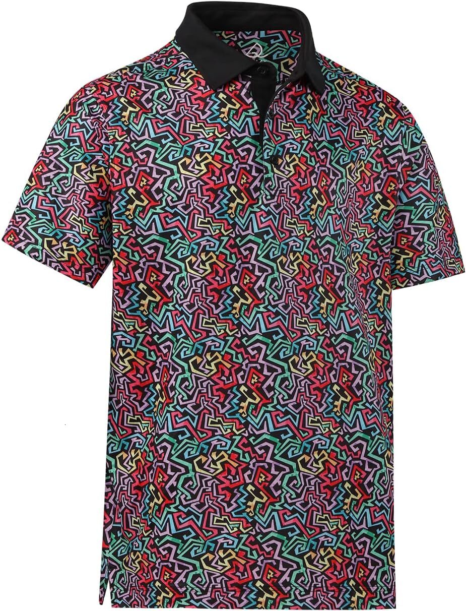 Mens Polo shirt Mens Print Mens Golf Shirt Dry Fit Mens Golf Polo Short Sleeve Quick Dry Funny Casual Fashion print