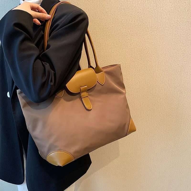 Large Capacity Oxford Tote Casual Travel Shoulder Bag, New High-End And Versatile Commuting Bag
