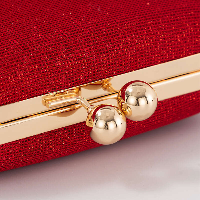 Dinner Bag Ladies Colorful Fashionable Handheld Banquet Paired With Matching Gold Bag KQ