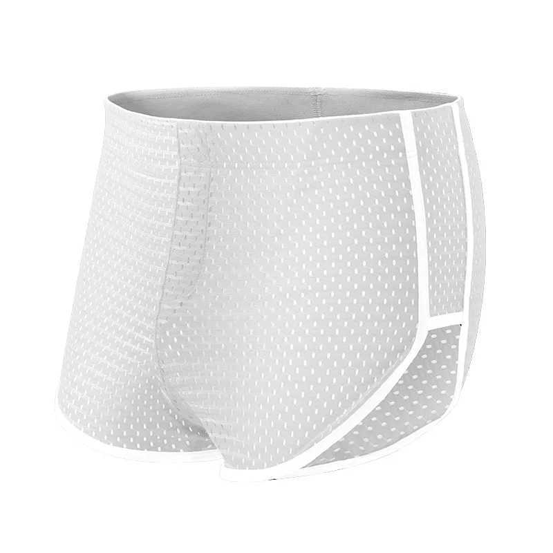 New Arrival Mens underwear shorts mens silk mesh Arow pants mens breathable U-shaped conveyor pocket underwear mens luggage Cueca Calzoncillo Z250424