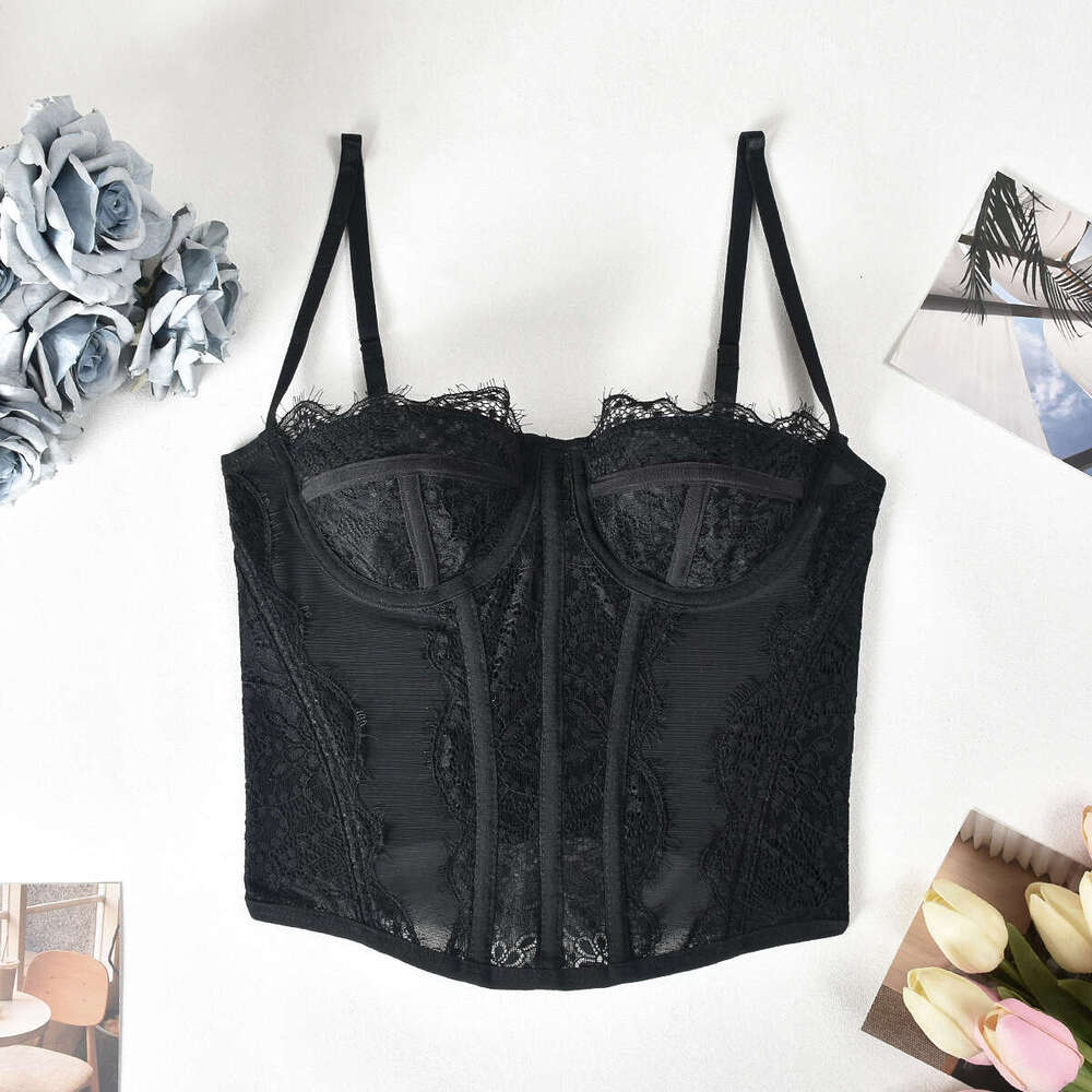 INS 2025 Summer New Lace Sexy Body Shaping Strap Top For Women