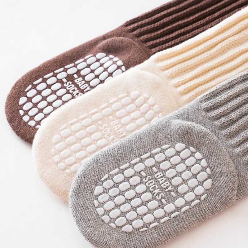 Childrens Socks For Boys Girls Winter Thick Warm Newborn Baby Knee High Long Socks Fashion Kids Toddler Sock Anti slip 0-4Years G251124