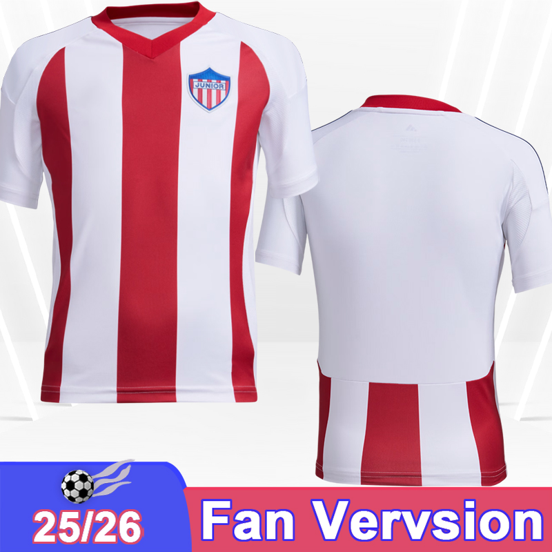 25 26 Junior de Barranquilla Mens Soccer Jersey BACCA D.RIVERA PAIVA Home Football Shirts Short Sleeve Uniforms