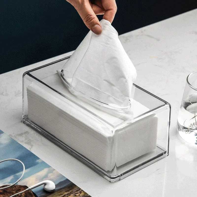 New simple and fashionable tissue box tissue dispenser desktop kitchen tissue holder home office and car tissue storage boxM251124