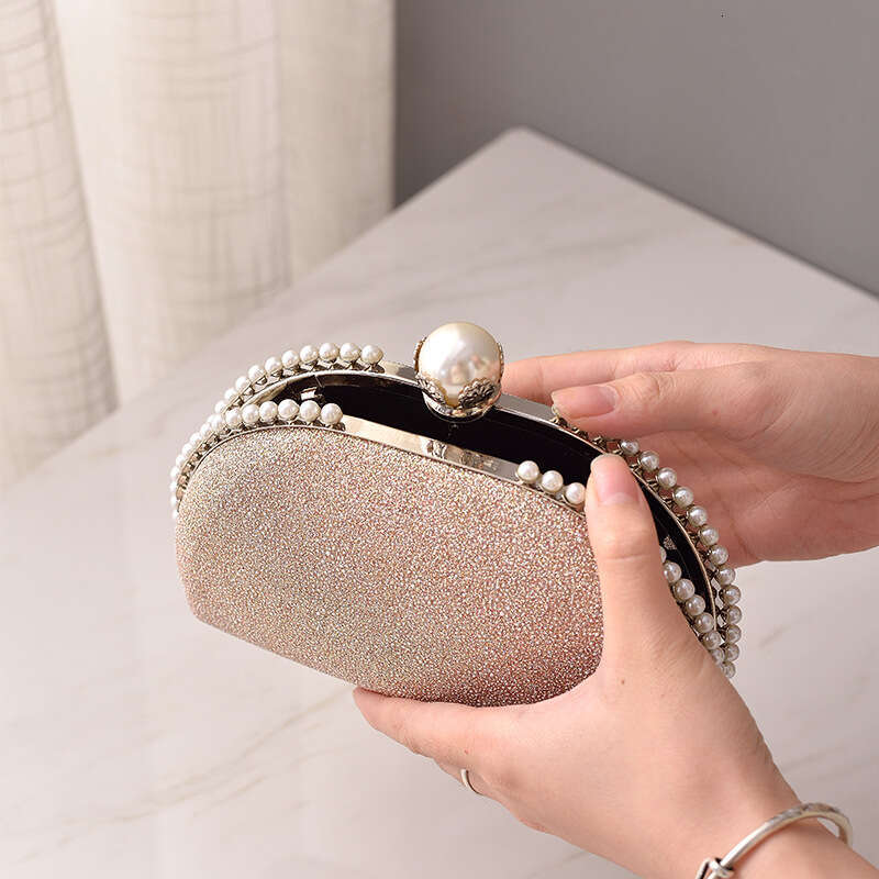Dinner Bag New Women S Pearl Banquet Trendy And Versatile Instagram Chain Shell Handheld Bag For Women KQ
