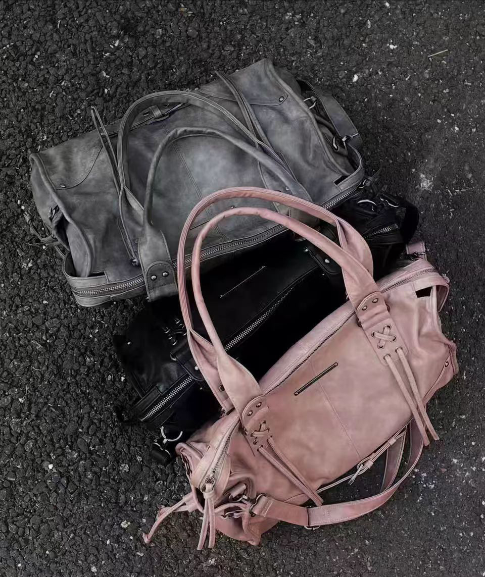 2025 new niche retro versatile large-capacity buckle commuter shoulder bags and crossbody bags