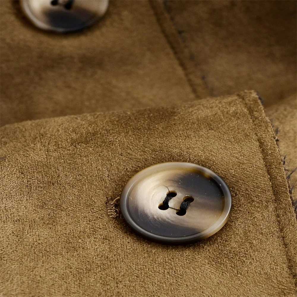 Autumn new womens clothing European and American style fashionable simple suede jacket J251124