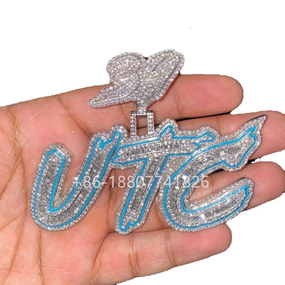 Premium Moissanite Vvs1 Hip Hop Cuban Link Chain Pendant