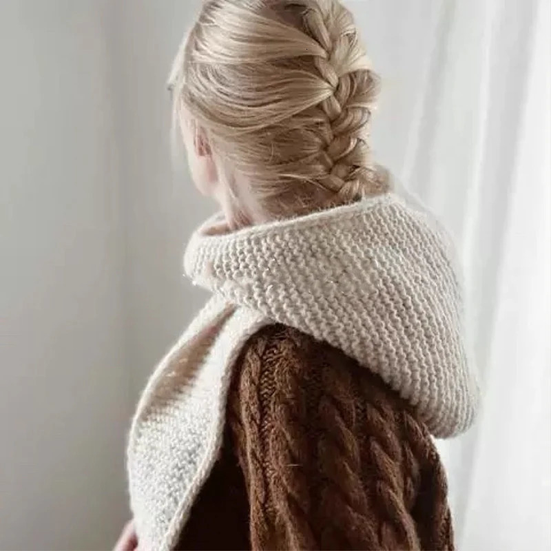 100 Wool Big Sophie Scarf Oversize Hood Balaclava Winter Hat Ear Protection Windproof Warm Bomber Hats Women Fashion Beanies 251121