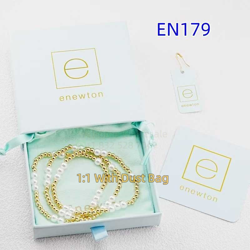 1:1 E-Newton Brand Gold Beaded Multi Layer Bracelet Jewelry Bijoux de Luxe Birthday Christmas Gift EN179