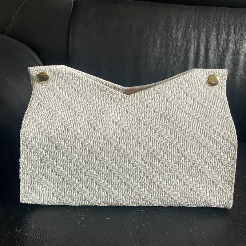PU leather tissue box decorative napkin holder with buttons suitable for home living rooms bedrooms and bathroomsM251124