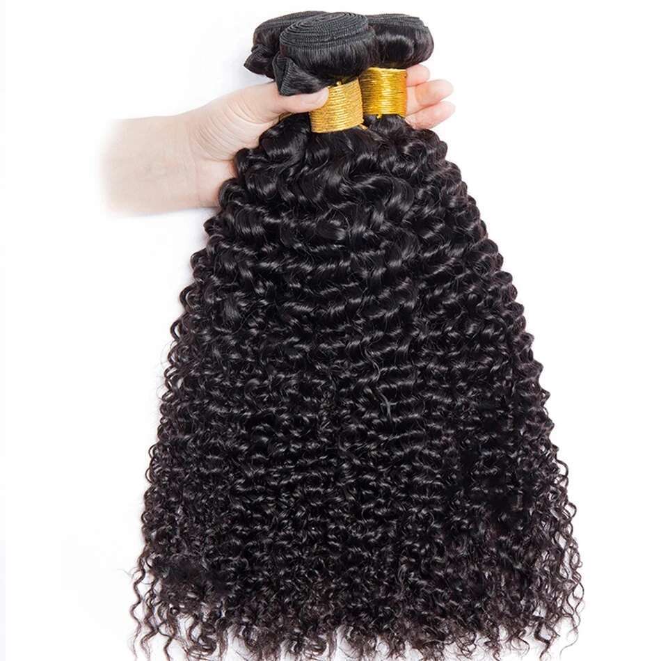 Kinky Curly 100% 12A Raw Brazilian Bundles Original On Promotion Human Natural Hair Extension