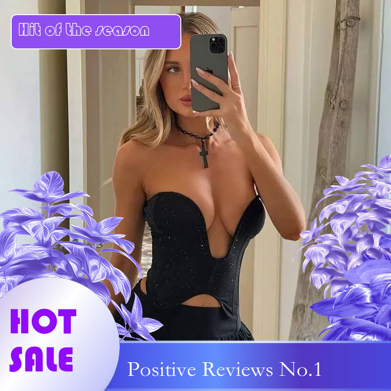Dongdumaoyi Townlike Slim Bodycon Wrap Waist Sparkle Glitter Sexy Party Crop Women Corset Top Spring Summer Streetwear Women S Tight Underwear