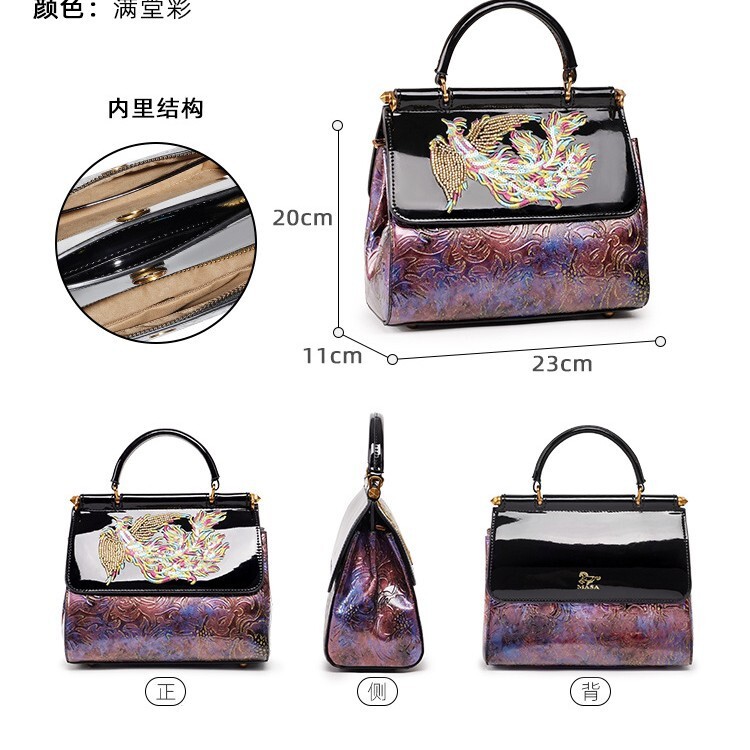 Chinese Style Embroidered Bag Women S High End Temperament Middle Aged Mother Handbag Light Luxury Versatile Single Shoulder Crossbody Bag Tote Bag