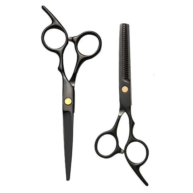 6.0Inch Barber Shop Professional Hairdressing Scissors,Straight Snips Thin Shredded Hair Thinning Scissors Household Applicable