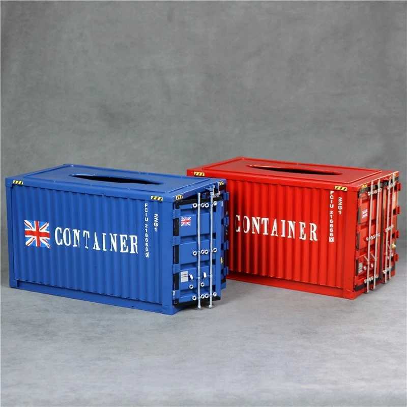 Creative Iron Container Model Tissue Box Decor Metal Napkin Case Everyday Necessity Houseware Utensil Craft Ornament AccessoriesM251124
