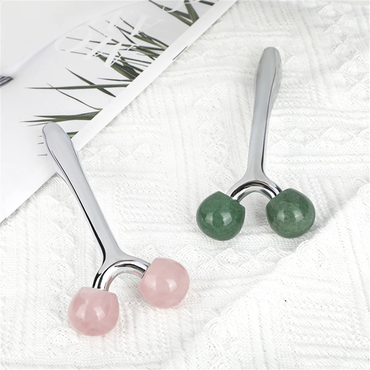2in1 Manual 3D Face Roller Women Man Face Relax Massager Facial Massager Y Shape Facial Roller Massager Eye Body Skin Care Tool 250418