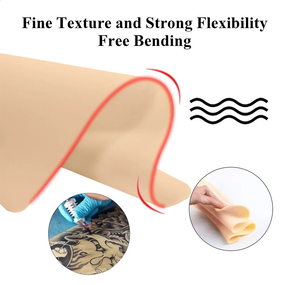 1/3/5/15/20Pcs Tattoo Blank Practice Skin Empty Fake Skin Double Sized Synthesis Pad for Microblading Makeup Tattoo Accessories 250422