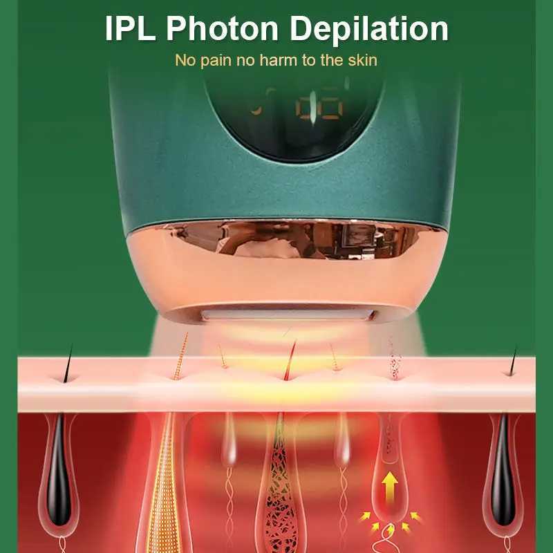 Laser - 99999900 uses pulse-type intense pulsed light hair removal equipment painless hair removal devic L251124