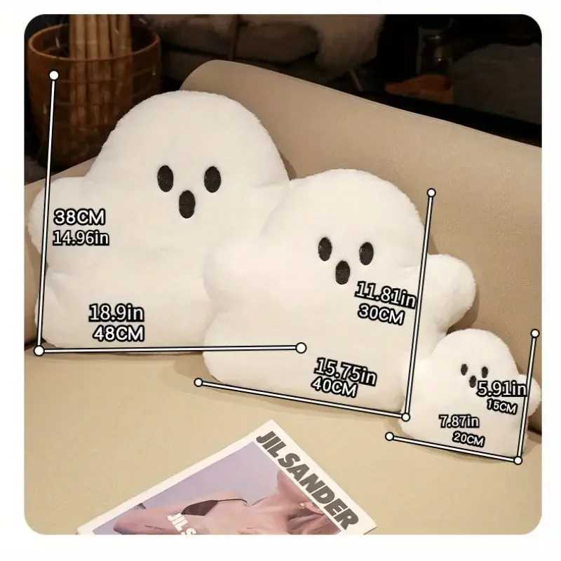 Kawaii Halloween Stuffed Animal Spoofing Ghost Pumpkin Bat Creative Throw Pillow Party Gift Doll Home Bedroom Decoration G251124