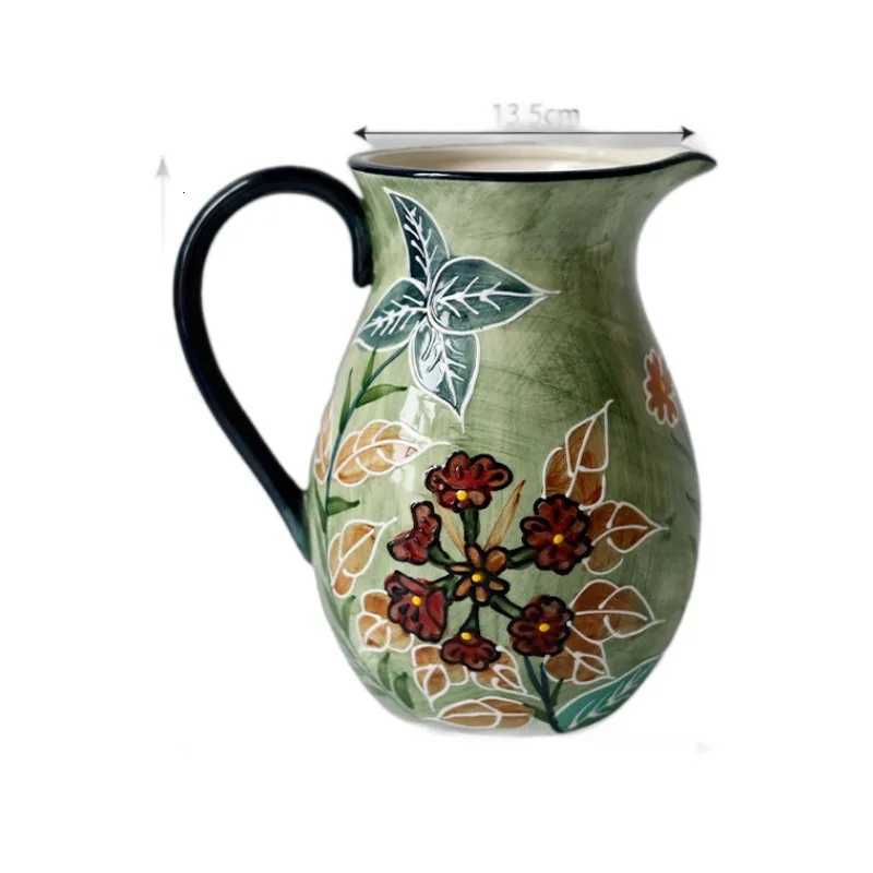 Ceramic Vase High-end Hand-painted Flower and Bird Art Vase Modern Light Luxury Flower Arrangement Vase Water Flower Cultivator C251124
