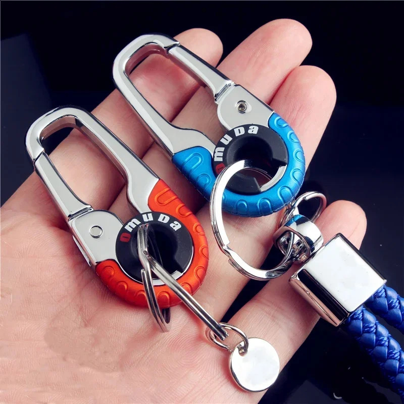 Mens Keychain Hook Stainless Steel Buckle Outdoor Climbing Tool Double Ring Fishing Car Accessories 250418 250418